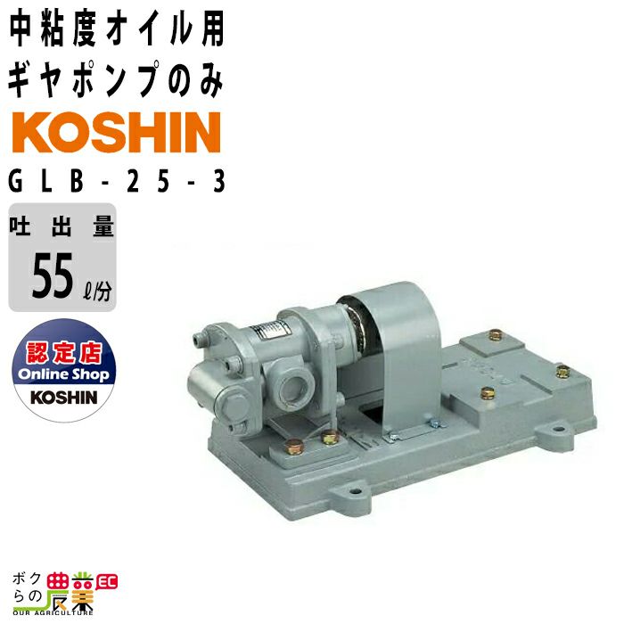 ギヤポンプ 0.75kW 単体ポンプ 中粘度オイル用 工進 ポンプ KOSHIN 