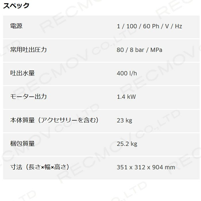 ケルヒャーKAERCHER高圧洗浄機HD4/8P50Hz60Hz洗車機冷水業務用50Hz60Hzレクモボクらの農業