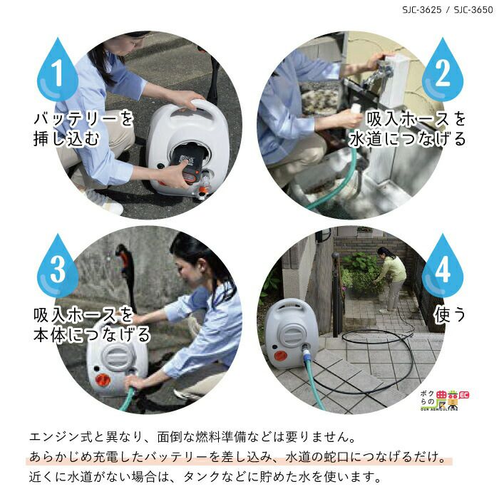 工進の高圧洗浄機SJC-3625ならボクらの農業EC