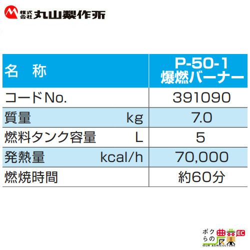 ピリオンのバーナーP-3ならボクらの農業EC