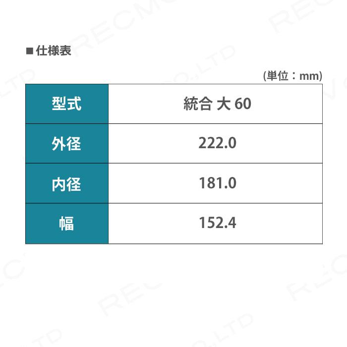 水内ゴムのもみすりロール統合大60型(高耐久)ならボクらの農業EC