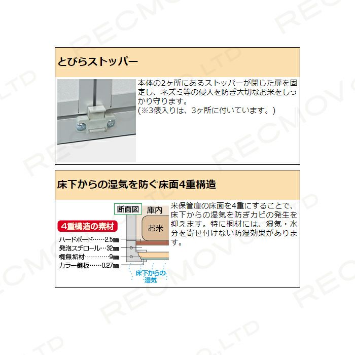 川辺製作所 総桐米保管庫 FN-06（ファン付） | ボクらの農業EC本店