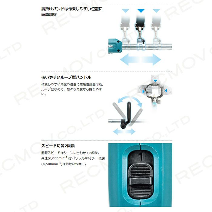 マキタの充電式刈払機MUR194DZならボクらの農業EC