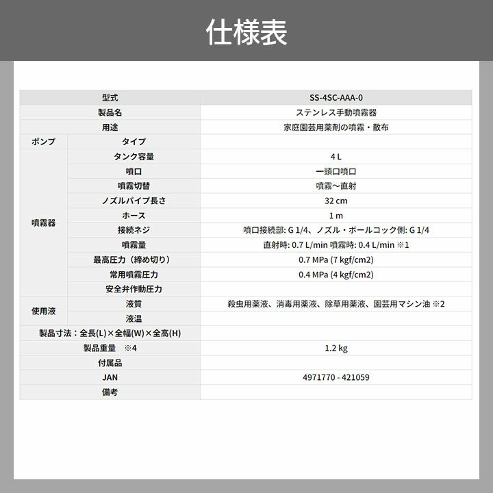 噴霧器 半自動噴霧器 肩掛式 噴霧器 工進 SS-9 9L 1段ノズル Gネジ