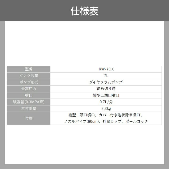 工進の背負式噴霧器RW-7DXならボクらの農業EC