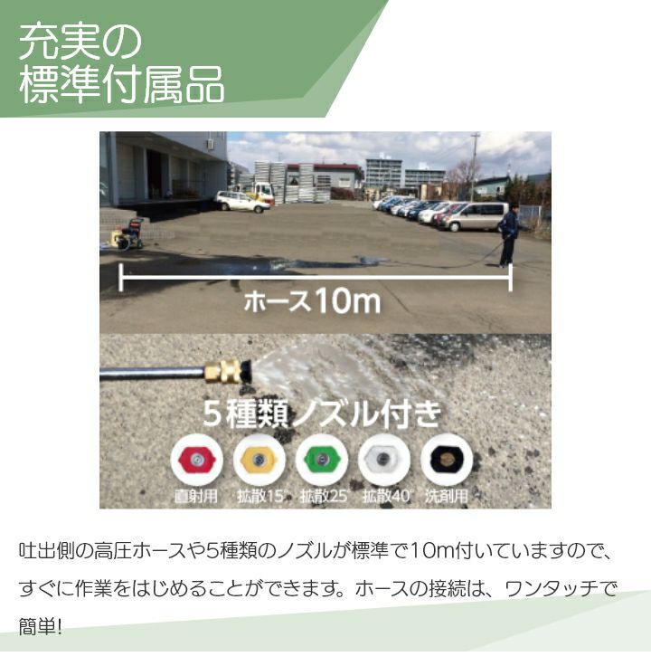 工進の高圧洗浄機JCE-1408UDX+PA-271ならボクらの農業EC
